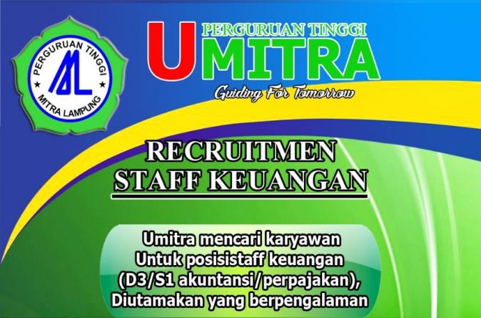 Umitra Mencari Staf Keuangan Berpengalaman